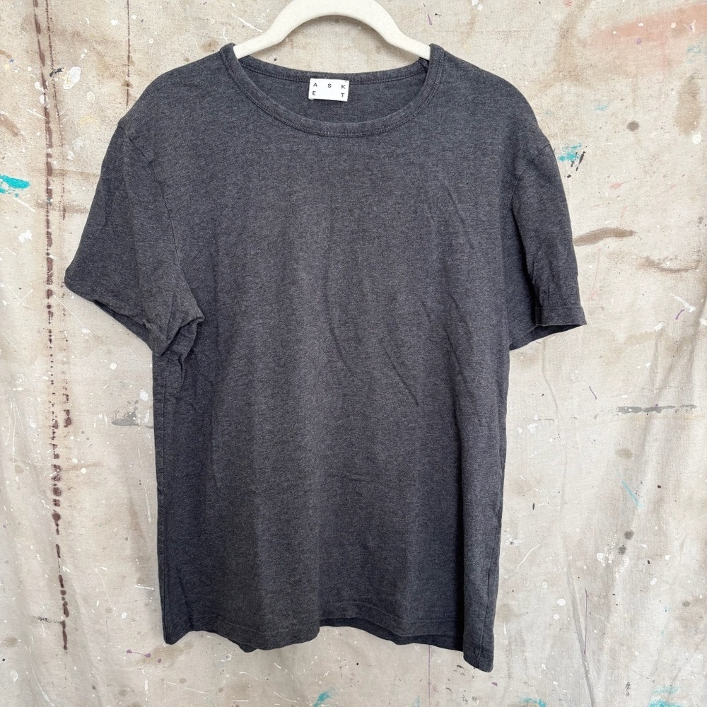 ASKET the T-Shirt in Charcoal Melange